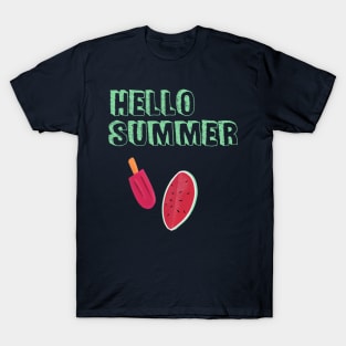 hello summer t-shirt, beach t-shirt, hello summer gifts T-Shirt